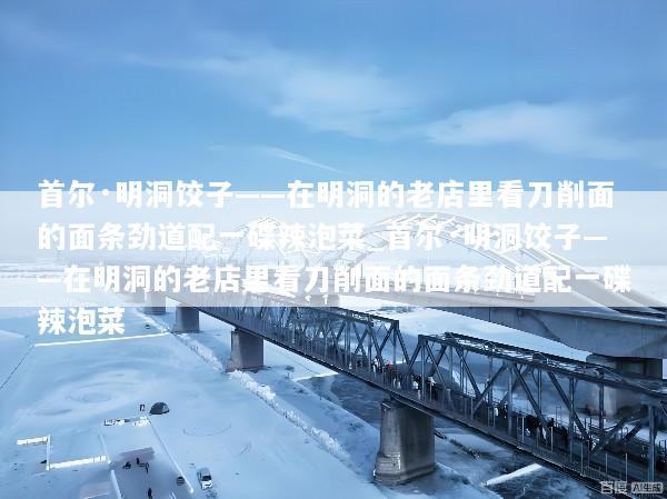 首尔·明洞饺子——在明洞的老店里看刀削面的面条劲道配一碟辣泡菜_首尔·明洞饺子——在明洞的老店里看刀削面的面条劲道配一碟辣泡菜